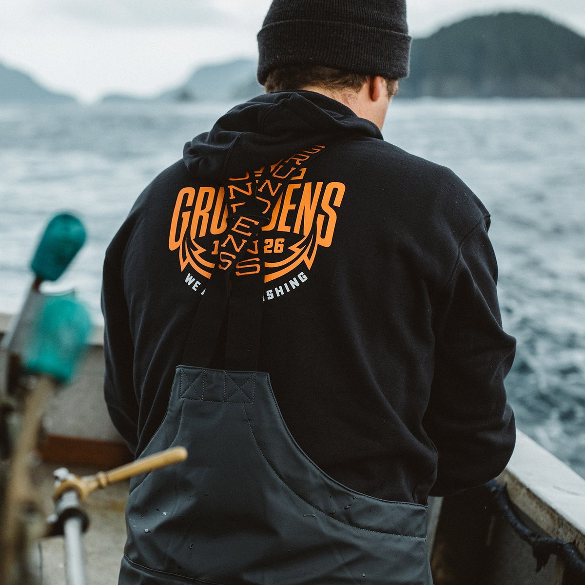 Grundéns Displacement DWR Hoodie Logo Anchor