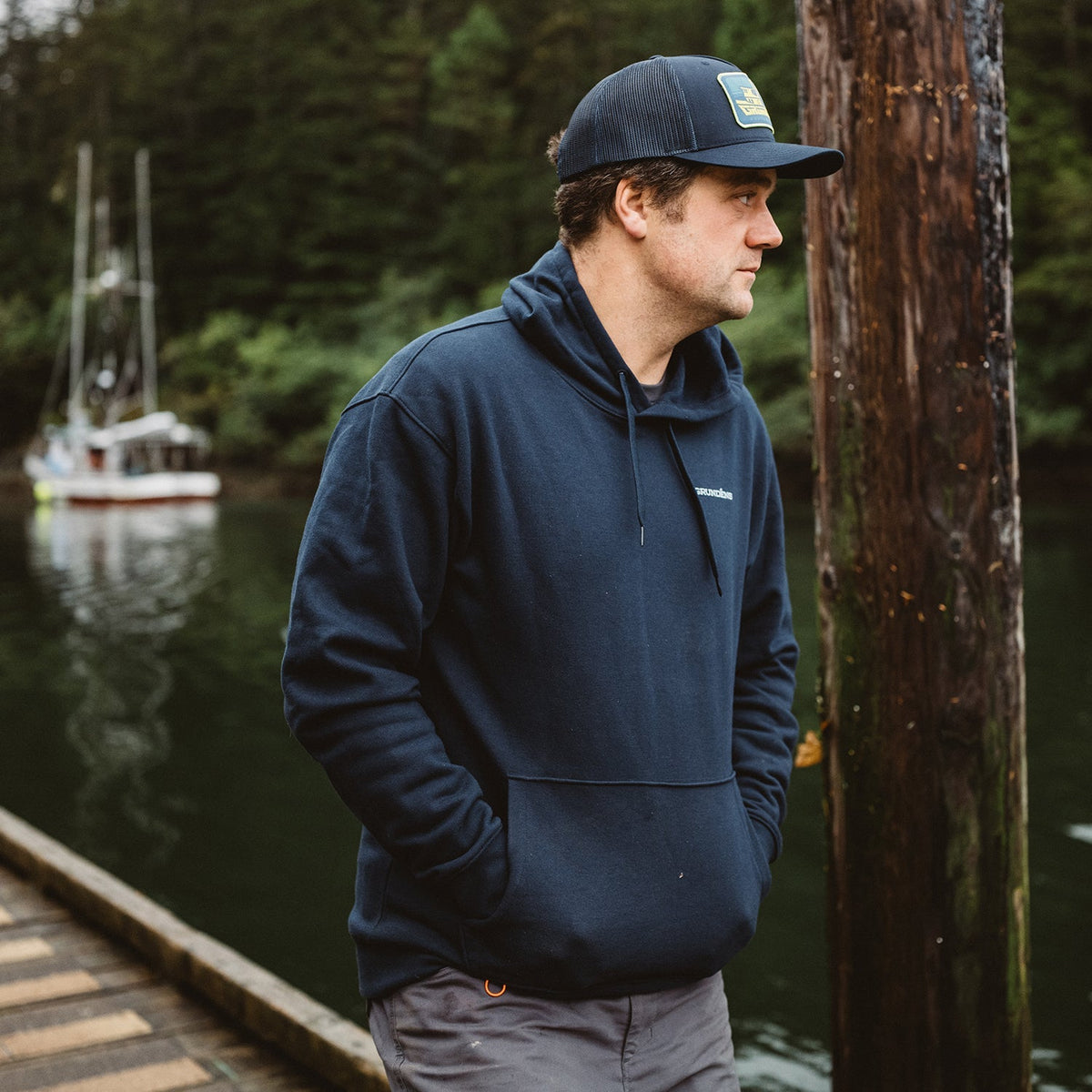 Grundéns Logo Boat Hoodie