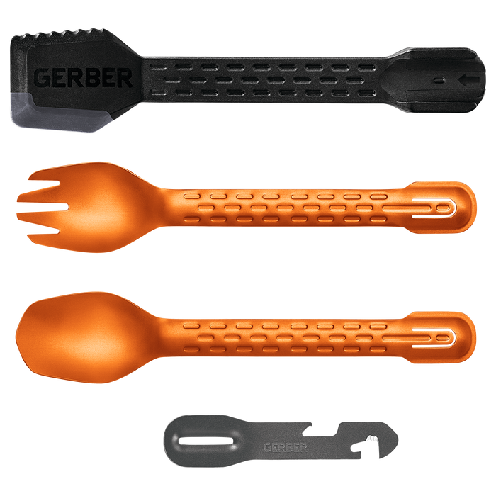 Gerber Compleat Utensil - retkiruokailuvälineet oranssi