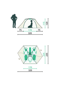 Jack Wolfskin Skyrocket III Dome kupoliteltta