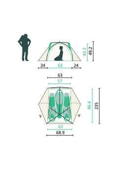 Jack Wolfskin STRATOS Lite III kupoliteltta