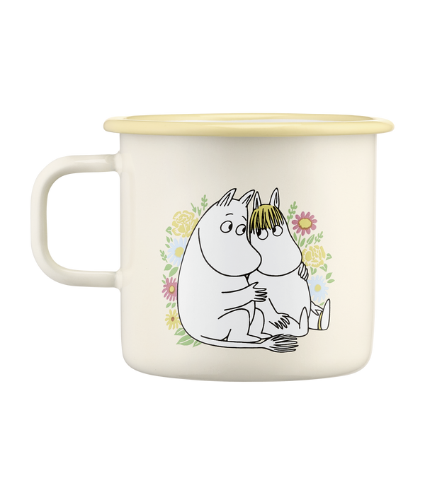 MOOMIN ENAMEL MUG FLOWERS 5.5DL