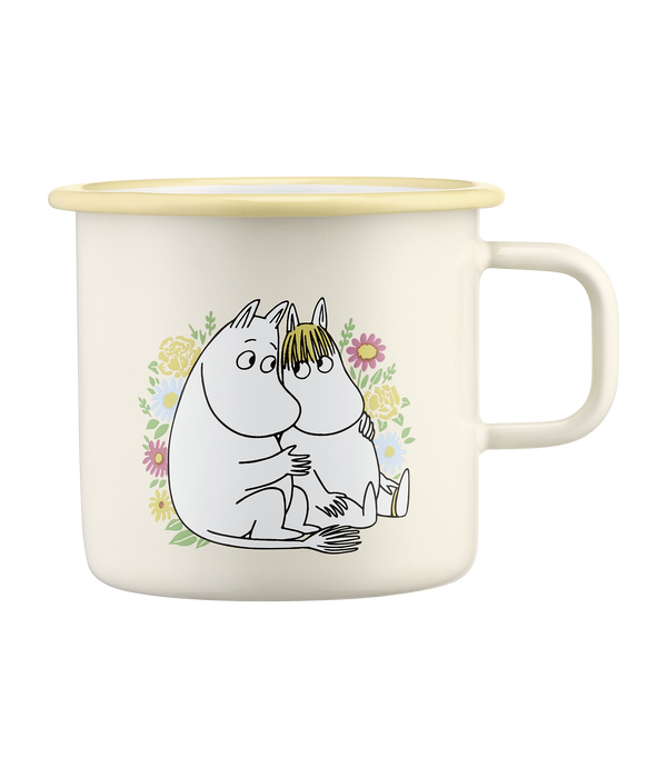 MOOMIN ENAMEL MUG FLOWERS 5.5DL