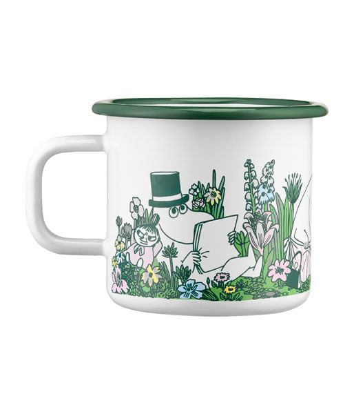 MOOMIN ENAMEL MUG IN THE GARDEN 3.7DL