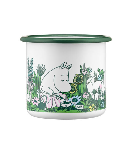 MOOMIN ENAMEL MUG IN THE GARDEN 3.7DL