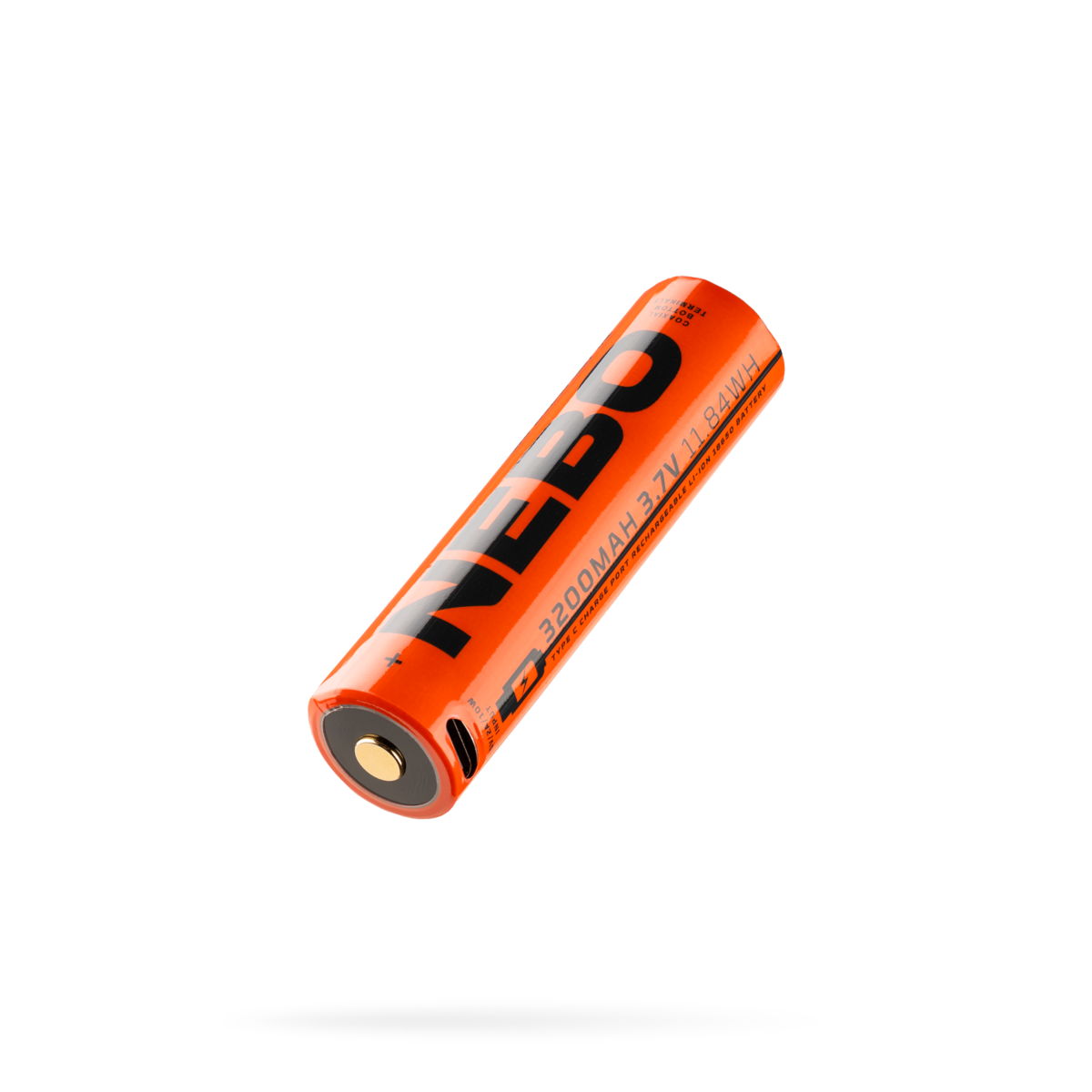 Nebo 18650 USB-C ladattava akku - Slyde King 2K, Big Larry Pro, Luxtreme SL25
