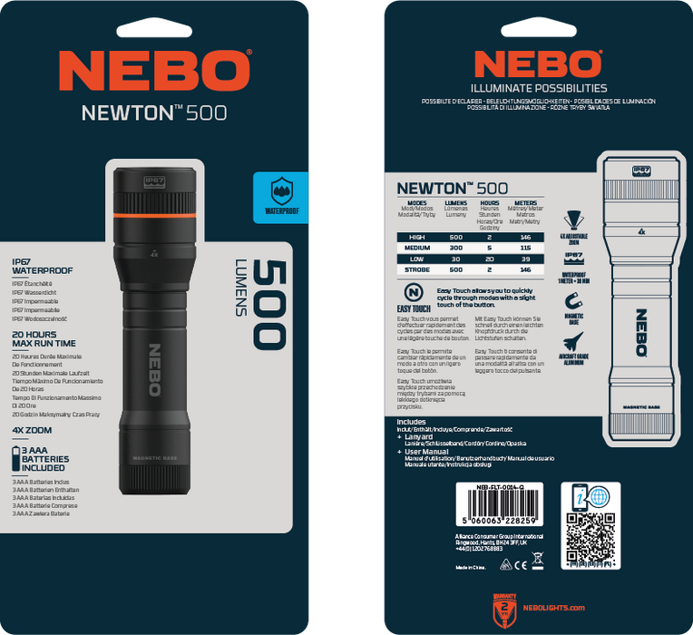 NEBO NEWTON 500 KÄSIVALAISIN