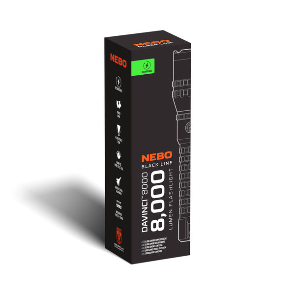 nebo 8000 flashlight Davinci 8000