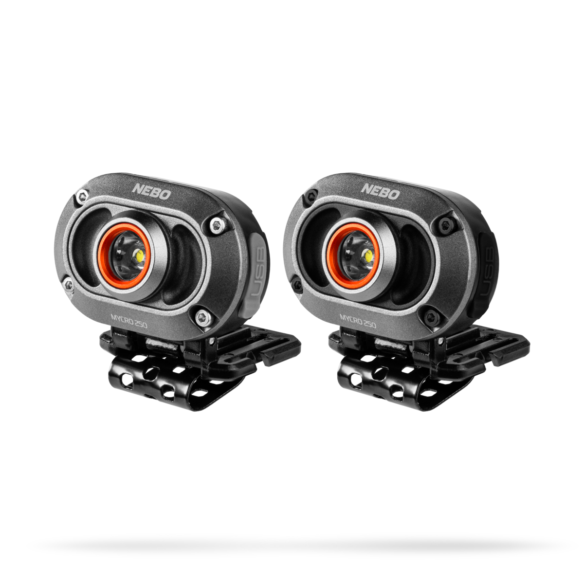 Nebo MYCRO 250 2 pack - ladattava otsa- ja lippavalaisin