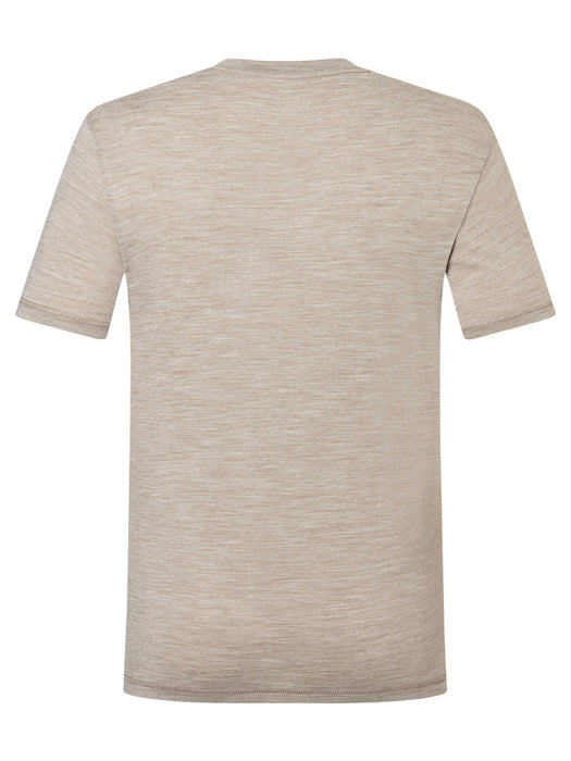 Miesten Essential -merinopaita, väri Vintage Khaki Melange – tuotekuva takaa