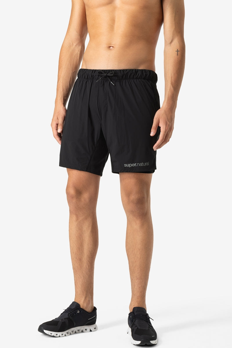 super.natural Double Layer miesten merinovillaiset shortsit
