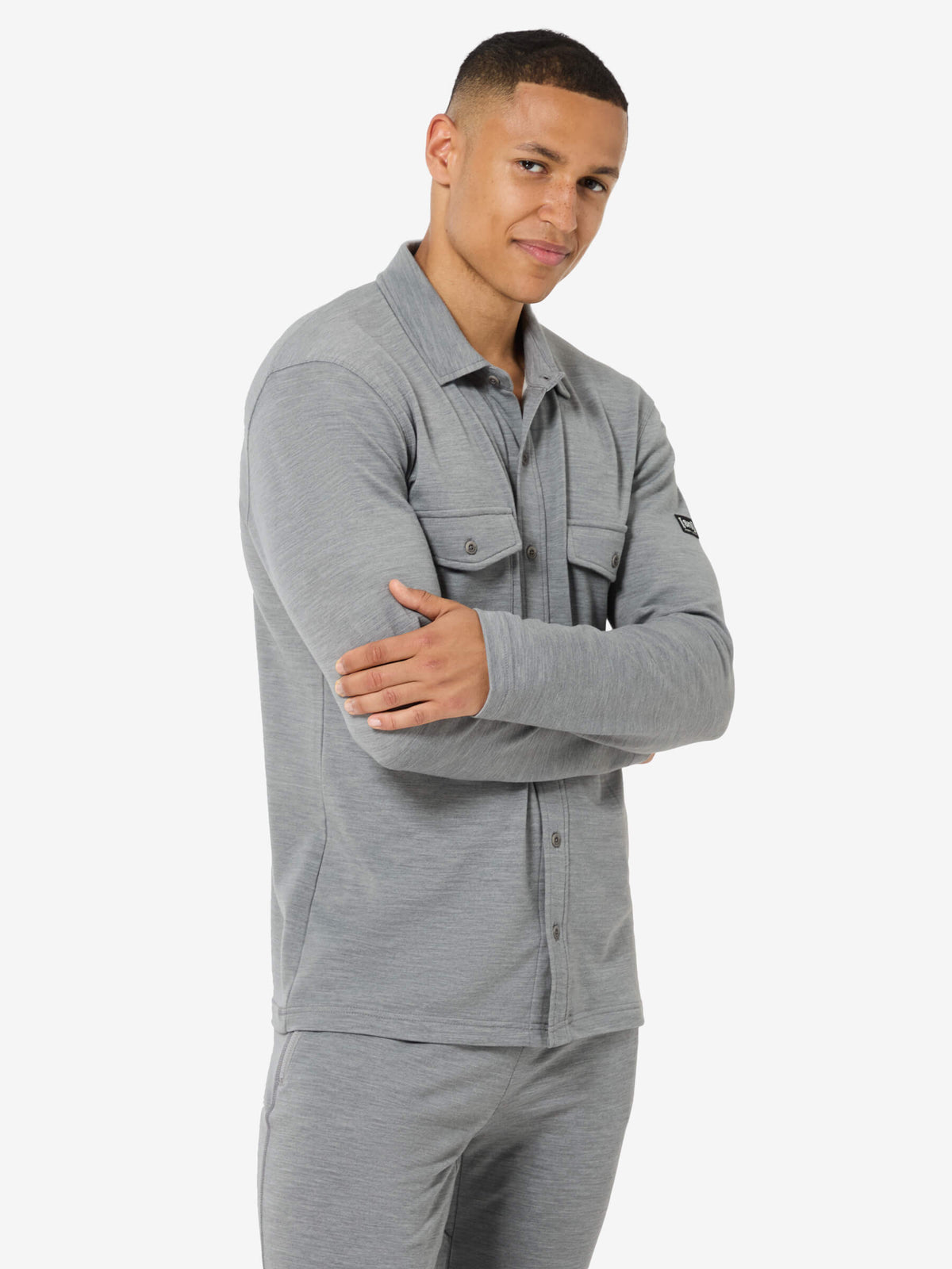 super.natural Adventure miesten merinopaita, Cashmere Grey Melange