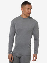 super.natural Tundra175 miesten merinovillainen kerrastopaita, Cashmere Grey Melange
