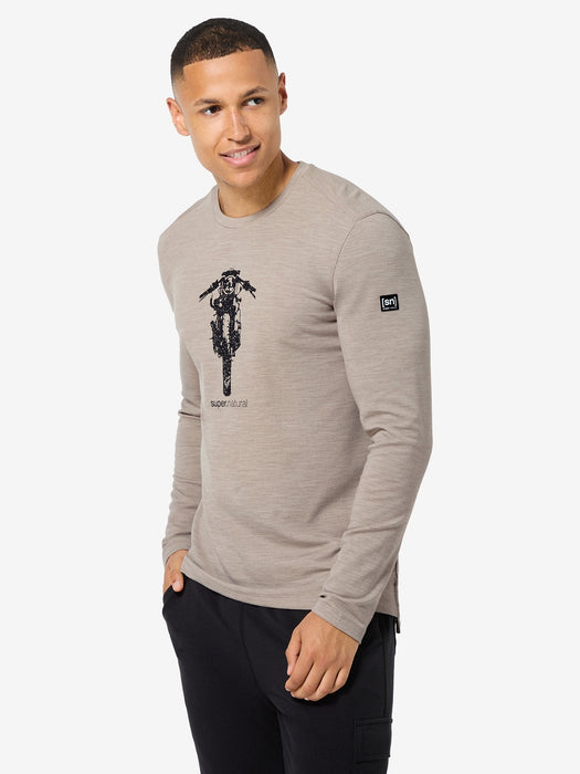 SCRAMBLER BRUSH MIESTEN PITKÄHIHAINEN MERINOPAITA