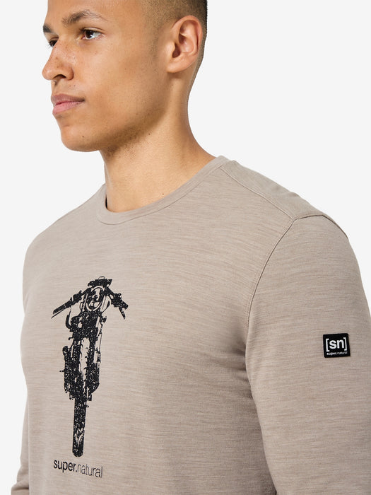 SCRAMBLER BRUSH MIESTEN PITKÄHIHAINEN MERINOPAITA