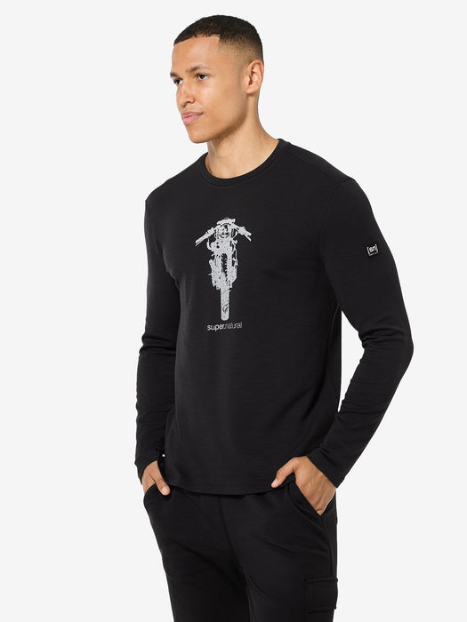 SCRAMBLER BRUSH MIESTEN PITKÄHIHAINEN MERINOPAITA