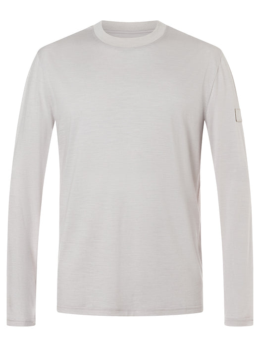 CASUAL RIB BIO J MIESTEN PITKÄHIHAINEN MERINOPAITA