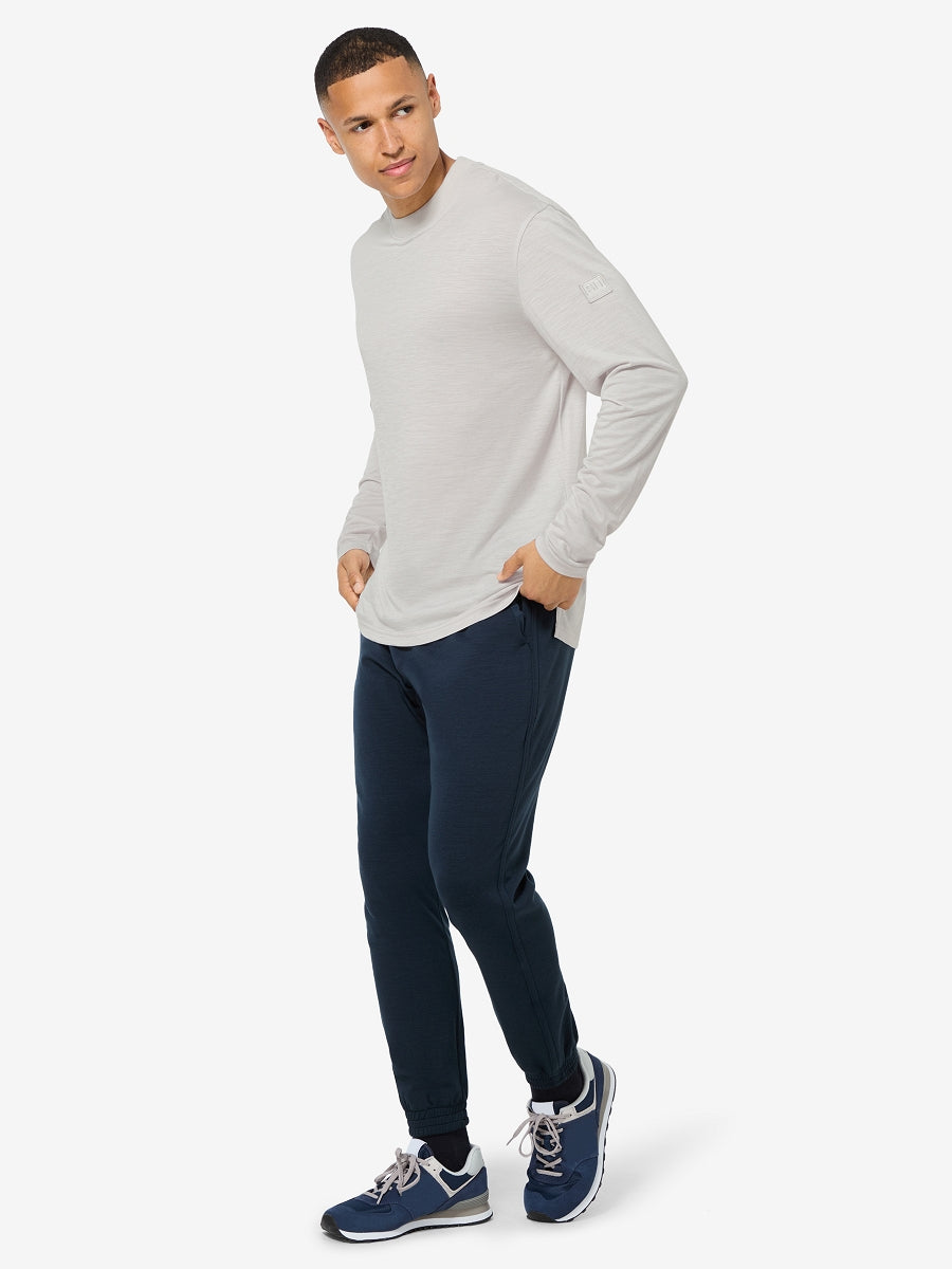 super.natural Casual Rib Bio J miesten pitkähihainen merinopaita