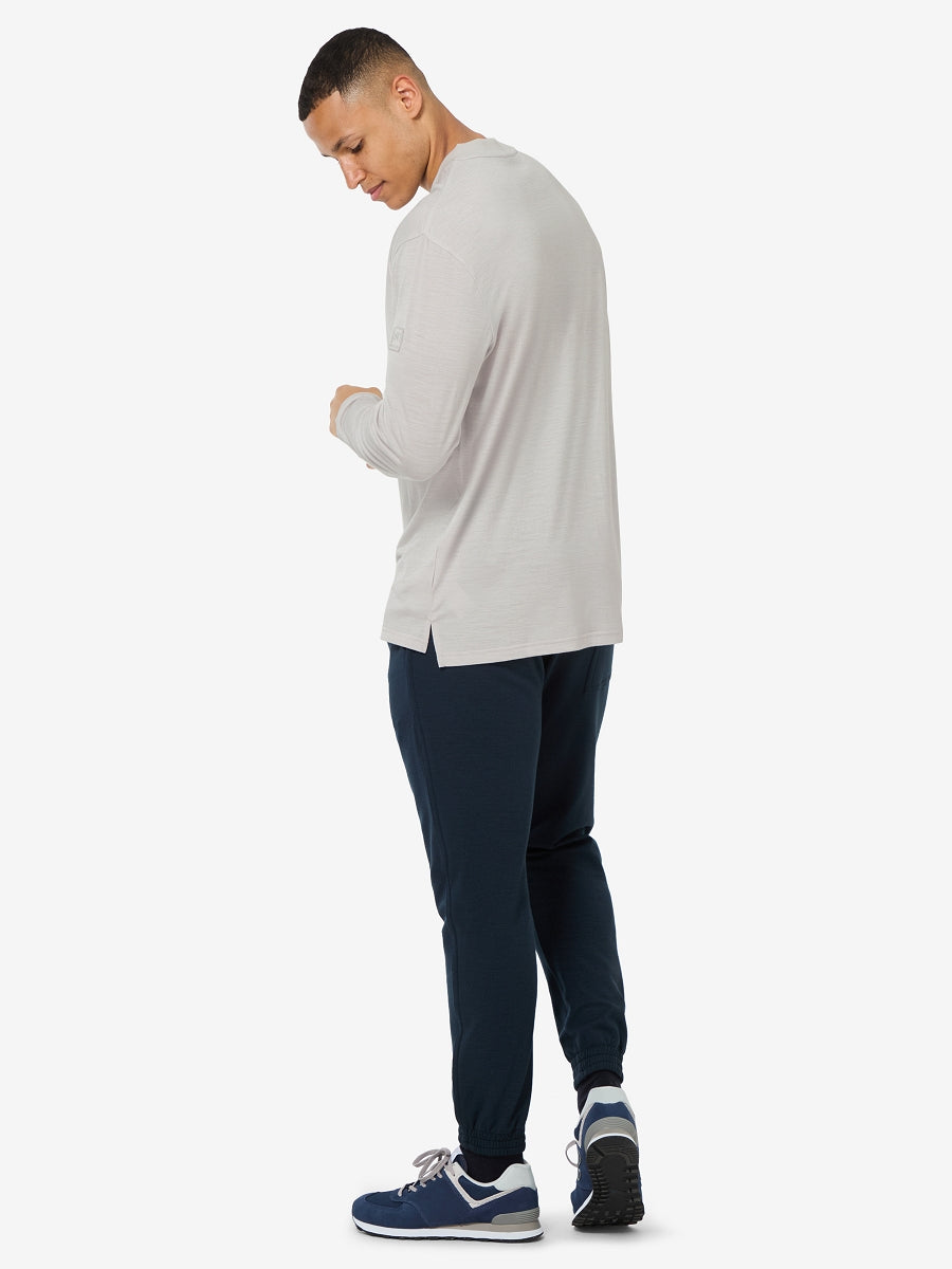 super.natural Casual Rib Bio J miesten pitkähihainen merinopaita