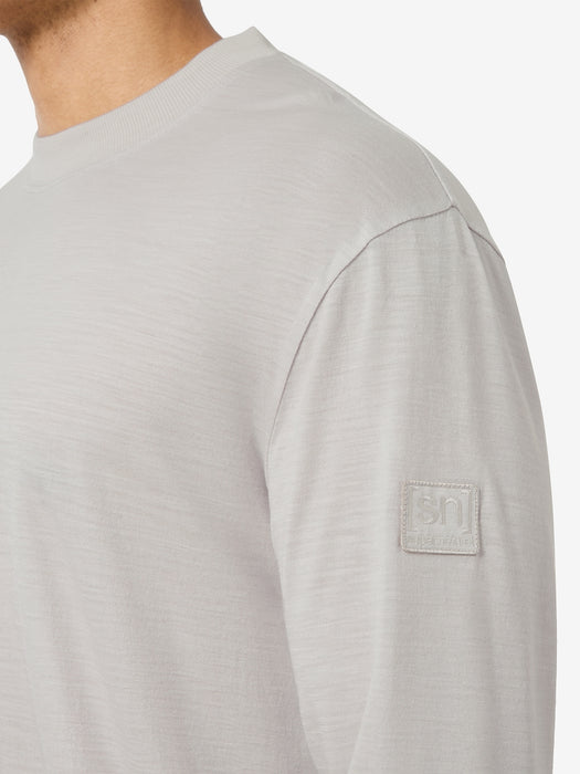 CASUAL RIB BIO J MIESTEN PITKÄHIHAINEN MERINOPAITA