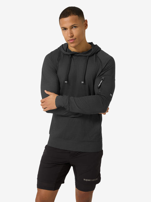 MIESTEN AIR HOODIE - MERINOHUPPARI