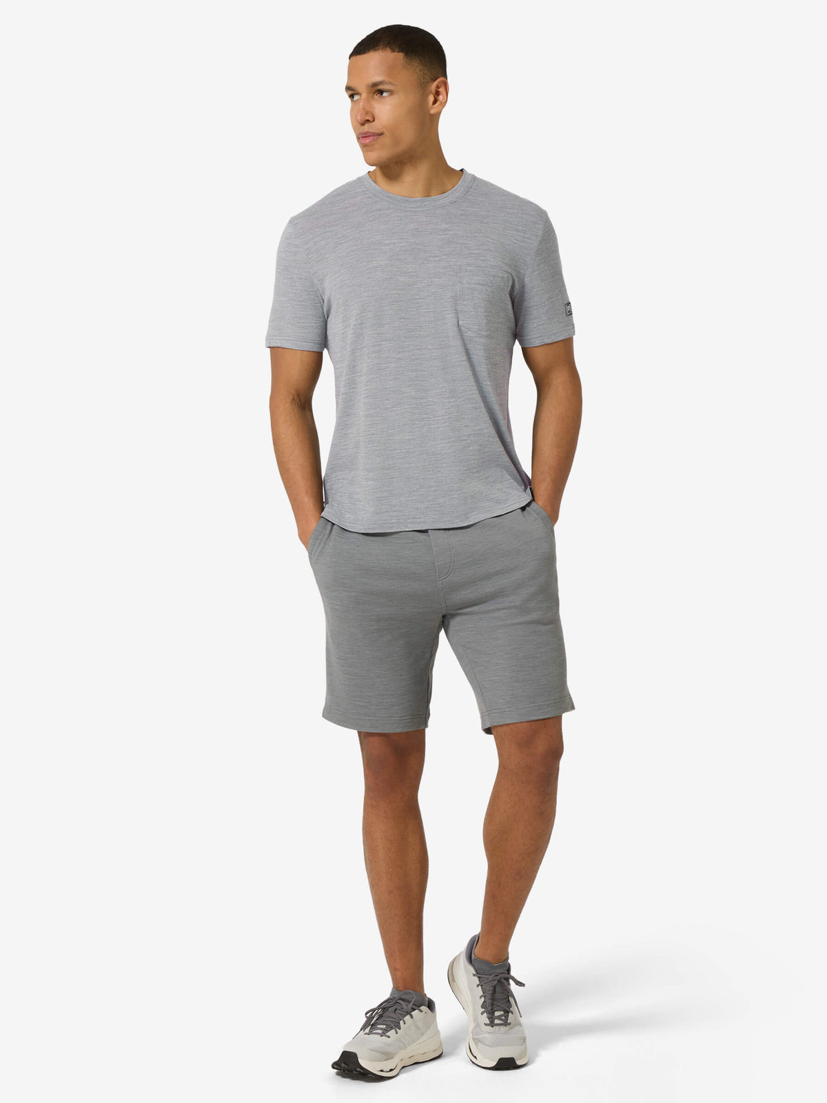 super.natural Pocket miesten merinovillainen t-paita