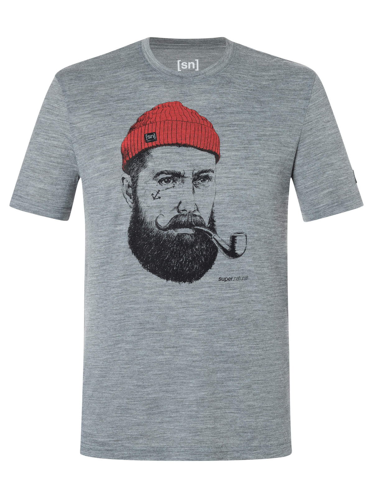 super.natural SN Sailor miesten merinovillainen t-paita