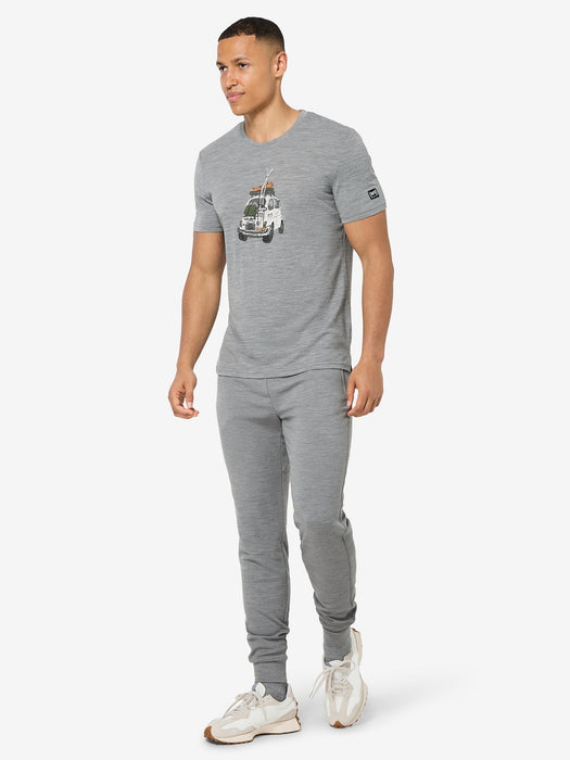 CARSKI TEE MIESTEN MERINOVILLAINEN T-PAITA