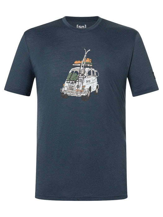 CARSKI TEE MIESTEN MERINOVILLAINEN T-PAITA