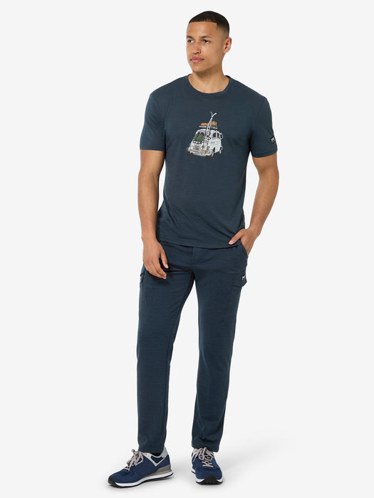 CARSKI TEE MIESTEN MERINOVILLAINEN T-PAITA