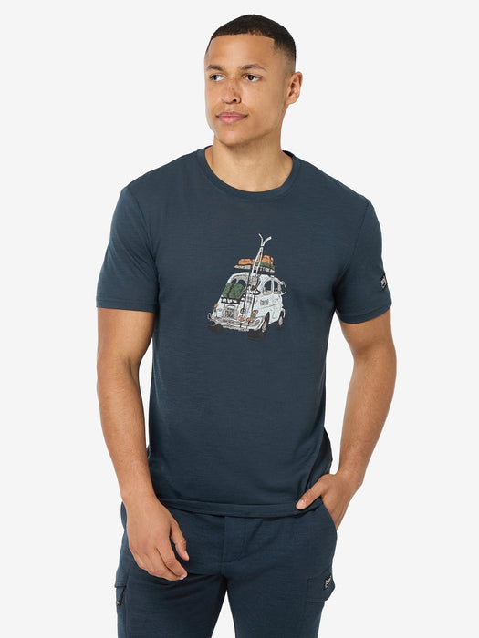 CARSKI TEE MIESTEN MERINOVILLAINEN T-PAITA