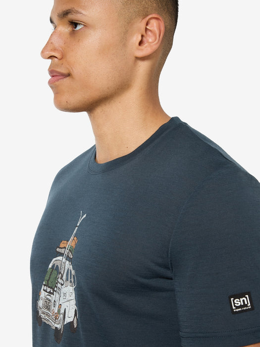 CARSKI TEE MIESTEN MERINOVILLAINEN T-PAITA