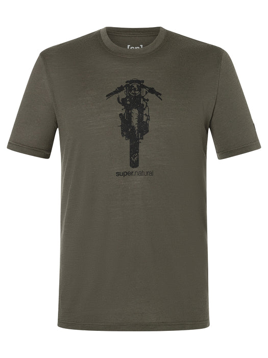 SCRAMBLER TEE MIESTEN MERINOVILLIANEN T-PAITA