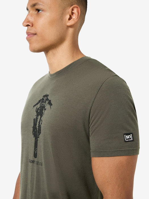 SCRAMBLER TEE MIESTEN MERINOVILLIANEN T-PAITA