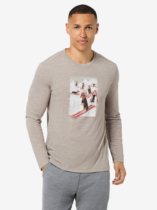 DACHSHUND PARTY MIESTEN PITKÄHIHAINEN MERINOPAITA