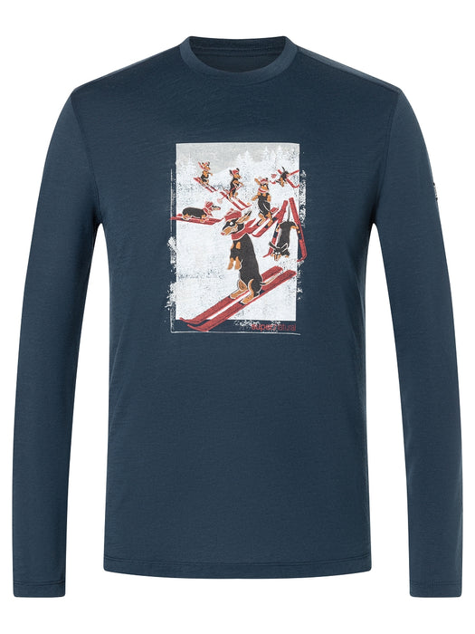 DACHSHUND PARTY MIESTEN PITKÄHIHAINEN MERINOPAITA