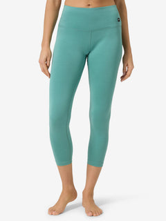 super.natural Super Tights naisten merinovillaiset trikoot, Lagoon Green