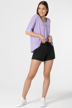 super.natural Wide naisten merinovillaiset shortsit, Jet Black