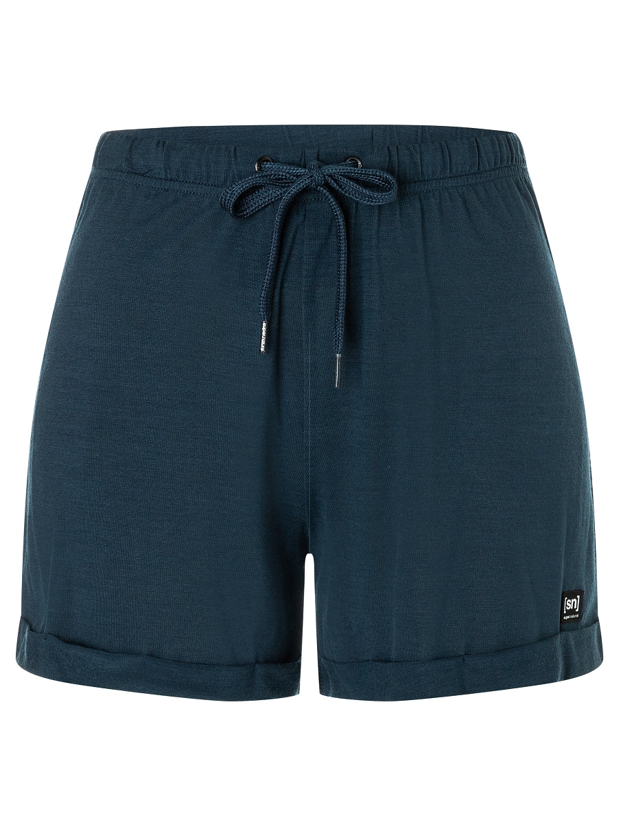 super.natural Wide naisten merinovillaiset shortsit