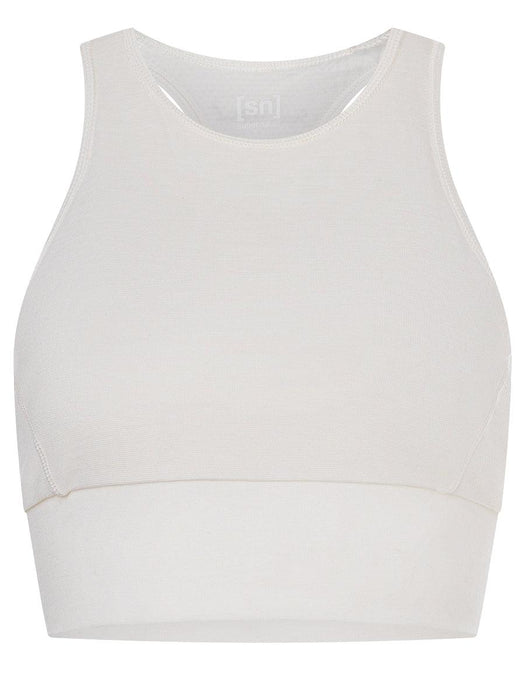 Naisten Liquid Flow -toppi, väri Fresh White – tuotekuva edestä