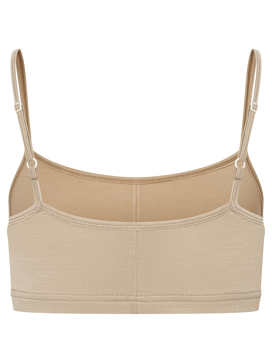 Naisten Cosy Bra -urheiluliivi, väri White Pepper – tuotekuva takaa