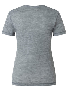 Naisten Sierra140 -T-paita, väri Cashmere Grey Melange – tuotekuva takaa
