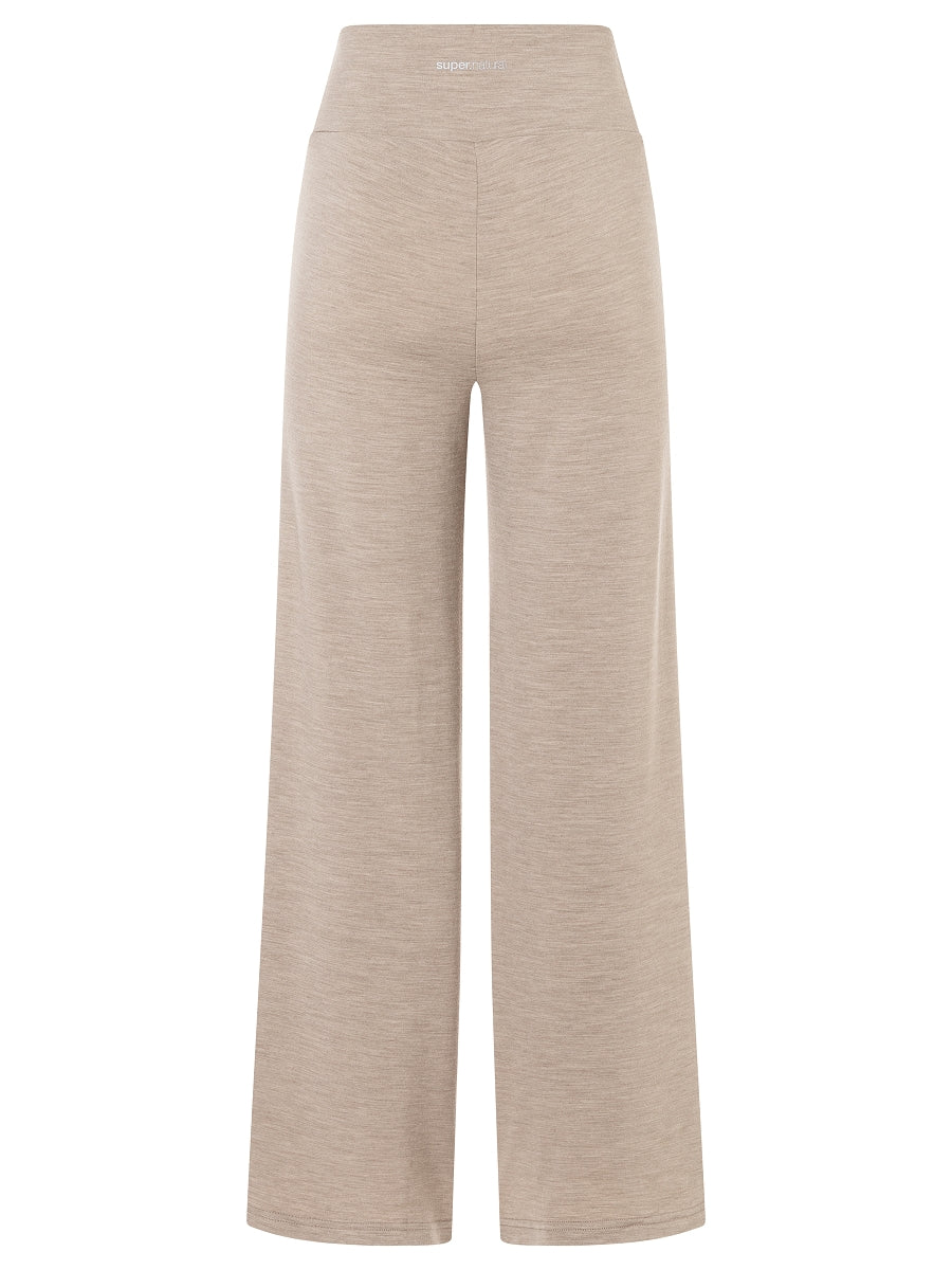 Naisten Comfy Culotte -housut, väri Vintage Khaki Melange – tuotekuva takaa