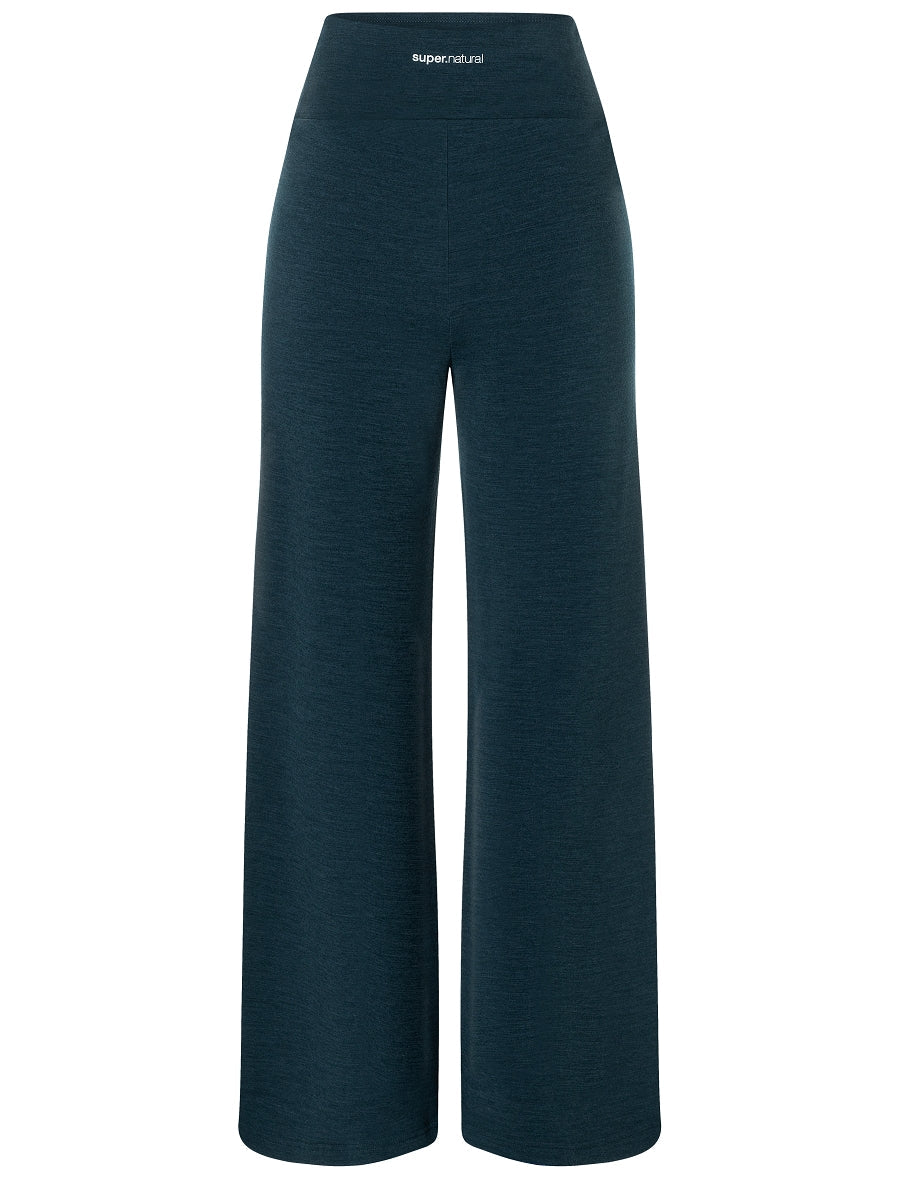 Naisten Comfy Culotte -housut, väri Blueberry – tuotekuva takaa