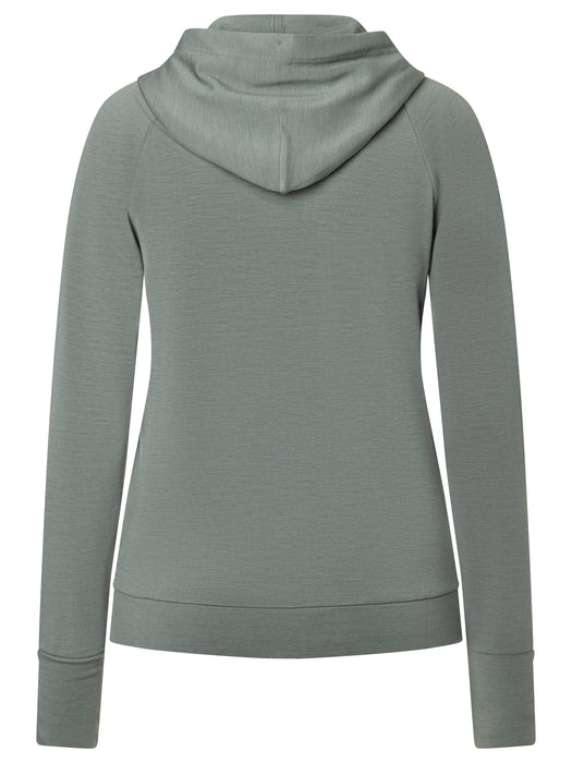 Naisten Everyday Zip -huppari, väri Eucalyptus – tuotekuva takaa