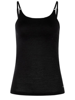 super.natural Cosy naisten merinovillainen toppi, Jet Black
