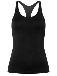 super.natural Sporty naisten merinovillainen toppi, Jet Black