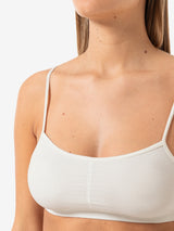 super.natural Air Bra naisten merinovillainen urheiluliivi, Fresh White