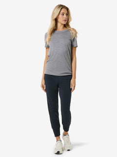 super.natural Casual Rib Bio J naisten merinovillainen t-paita