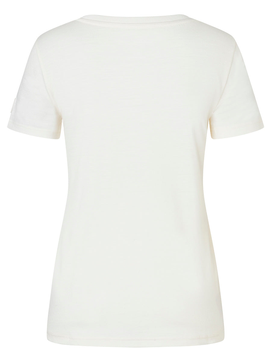 super.natural Casual Rib Bio J naisten merinovillainen t-paita